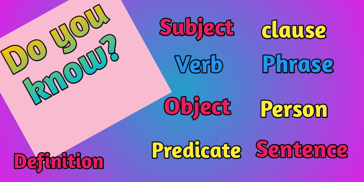 Some Basic Concept in English Grammar